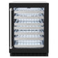 ZLINE 24" Touchstone Dual Zone 44 Bottle Wine Cooler with Black Matte Glass Door, RWDO-BLM-24