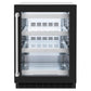 ZLINE 24" Touchstone 151 Can Beverage Fridge with Black Matte Glass Door, RBSO-BLM-24