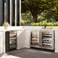 ZLINE 24" Touchstone 151 Can Beverage Fridge with DuraSnow® Stainless Steel Glass Door, RBSO-SN-24