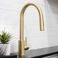 ZLINE Rubicon Pull Down Single Handle Kitchen Faucet in Champagne Bronze, RBCN1-KF-CB