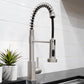 ZLINE Rubicon Pull Down Spring Spray Wand Kitchen Faucet in Brushed Nickel, RBCN2-KF-BN