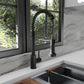ZLINE Rubicon Pull Down Spring Spray Wand Kitchen Faucet in Matte Black, RBCN2-KF-MB