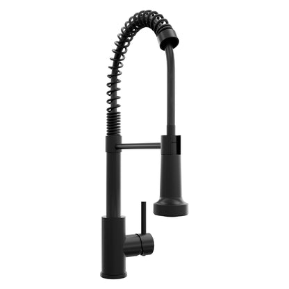 ZLINE Rubicon Pull Down Spring Spray Wand Kitchen Faucet in Matte Black, RBCN2-KF-MB