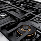 ZLINE 48" 6.7 cu. ft. Select Double Oven Dual Fuel Range with 8 Burners in Stainless Steel with Black Matte Doors, HDR-BLM-48