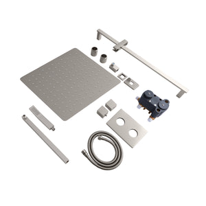 ZLINE Crystal Bay Thermostatic Shower System in Brushed Nickel, CBY-SHS-T2-BN