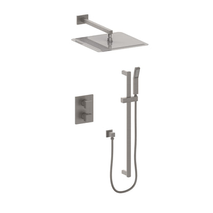 ZLINE Crystal Bay Thermostatic Shower System in Brushed Nickel, CBY-SHS-T2-BN