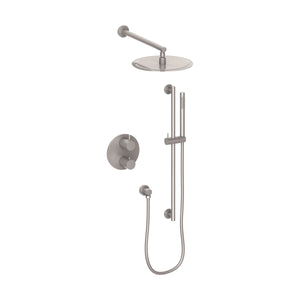 ZLINE Emerald Bay Thermostatic Shower System in Brushed Nickel, EMBY-SHS-T2-BN