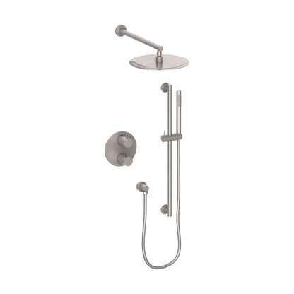 ZLINE Emerald Bay Thermostatic Shower System in Brushed Nickel, EMBY-SHS-T2-BN