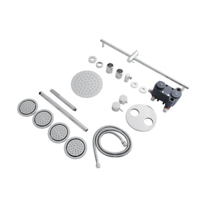 ZLINE Emerald Bay Thermostatic Shower System in Chrome, EMBY-SHS-T3-CH