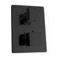 ZLINE Crystal Bay Thermostatic Shower System in Matte Black, CBY-SHS-T2-MB