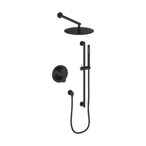 ZLINE Emerald Bay Thermostatic Shower System in Matte Black, EMBY-SHS-T2-MB