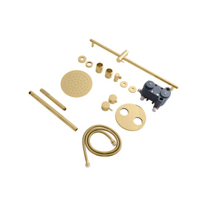 ZLINE Emerald Bay Thermostatic Shower System in Polished Gold, EMBY-SHS-T2-PG