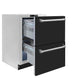 ZLINE 24" Touchstone 168 Can Outdoor-Rated Dual Refrigerator Drawer with Black Matte Doors, RDSO-BLM-24