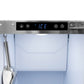 ZLINE Autograph 15" Touchstone Clear Cube Ice Maker with Drain Pump and White Matte Door with Polished Gold Handle, ICCDZ-WM-15-G
