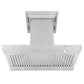 ZLINE 36" CrownSound Island Mount Range Hood in Stainless Steel with Built-in Speakers, GL2iCRN-BT-36
