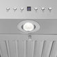 ZLINE 42" CrownSound Island Mount Range Hood in Stainless Steel with Built-in Speakers, KE2iCRN-BT-42