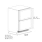 ZLINE 24" Touchstone 168 Can Outdoor-Rated Refrigerator Drawer with Panel Ready Doors, RDSPO-24