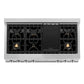 ZLINE 48" Rangetop in DuraSnow® Stainless Steel With 7 Gas Burners And Griddle, RTS-BR-GR-48