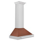 ZLINE 30" 400 CFM Convertible Stainless Steel Range Hood with Copper Shell and Stainless Steel Handle, KB4STX-C-30