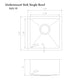 ZLINE 15 in. Boreal Undermount Single Bowl Bar Kitchen Sink in Stainless Steel, SUS-15