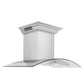 ZLINE 48" CrownSound Wall Mount Range Hood in Stainless Steel with Built-in Speakers, KL3iCRN-BT-48
