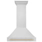 ZLINE 36 Inch Autograph Edition Stainless Steel Range Hood with Gold Handle, 8654STZ-36-G