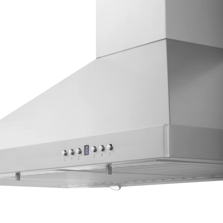 ZLINE 42" Convertible Wall Mount Range Hood in Stainless Steel with Charcoal Filters, KB-CF-42