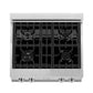 ZLINE 30" Rangetop in Stainless Steel with 4 Gas Burners and Griddle, RT-GR-30