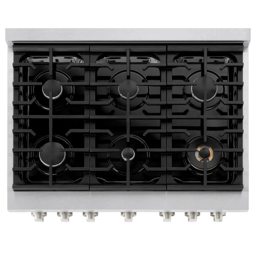 ZLINE Limited Lifetime Warranty on burners, featuring various burner parts with a focus on quality and durability, highlighting the ZLINE logo