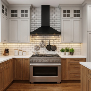 ZLINE 36 in. Convertible Vent Wall Mount Range Hood in Black Stainless Steel, BSKBN-36