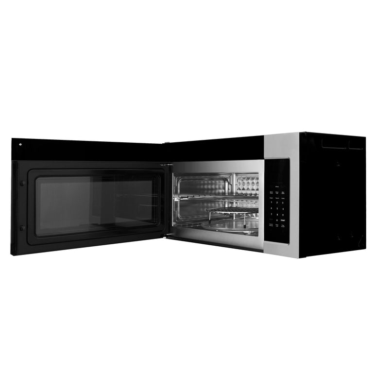 ZLINE 30" 1.5 cu. ft. Over The Range Microwave Oven in DuraSnow® Stainless Steel with Set of 2 Charcoal Filters, MWO-OTRCFH-30
