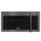 ZLINE 30" 1.5 cu. ft. Over the Range Microwave in Black Stainless Steel with Traditional Handle and Set of 2 Charcoal Filters, MWO-OTRCFH-30-BS