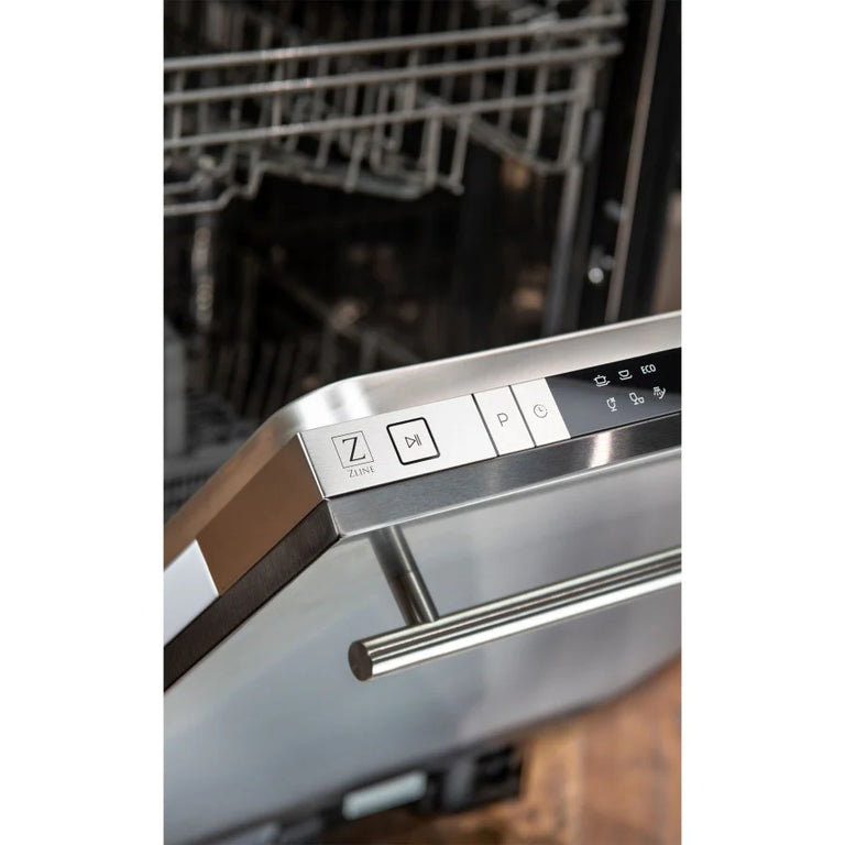 ZLINE 18 in. Top Control Dishwasher in Stainless Steel with Stainless Steel Tub, DW-304-18