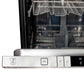ZLINE Classic 24-Inch Top Control Built-In Dishwasher, Red Gloss Panel, Modern Handle, 52 dBA, DW-RG-H-24