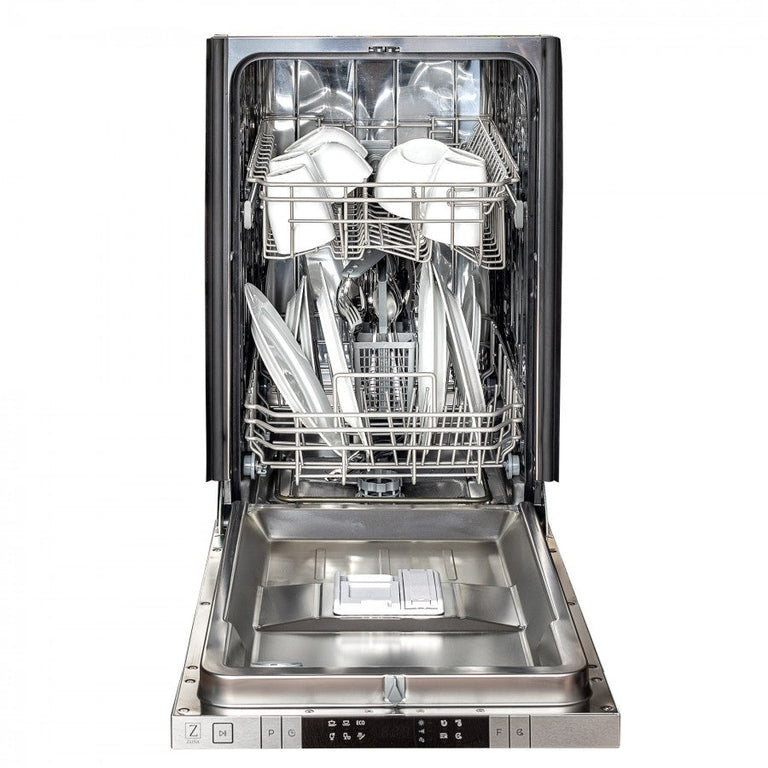 ZLINE 18 in. Top Control Dishwasher in Oil-Rubbed Bronze with Stainless Steel Tub and Traditional Style Handle, DW-ORB-H-18