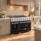 ZLINE 48" Paramount Induction Range with 7 Element Cooktop in Stainless Steel with Black Matte Doors, SINR-BLM-48