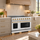 ZLINE Autograph Edition 48" Paramount Induction Range with 7 Element Cooktop in Stainless Steel with Polished Gold Accents, SINRZ-48-G