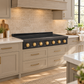 ZLINE Autograph Edition 48" Paramount Induction Rangetop with 7 Element Cooktop in Black Stainless Steel and Champagne Bronze Accents, SINRTBZ-48-CB