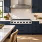 ZLINE Autograph Edition 48" Paramount Induction Rangetop with 7 Element Cooktop in Stainless Steel and Matte Black Accents, SINRTZ-48-MB