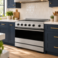 ZLINE Autograph Edition 36 in. 5.2 cu. ft. Marino Induction Range with 5 Element Cooktop and Electric Convection Oven in Satin Stainless Steel with Matte Black Accents, MINRSZ-36-MB