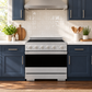 ZLINE 36 in. 5.2 cu. ft. Marino Induction Range with 5 Element Cooktop and Electric Convection Oven in Satin Stainless Steel, MINRS-36