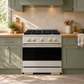 ZLINE Autograph 30 in. 4.2 cu. ft. Marino Dual Fuel Range with 4 Burner DuoPro™ Cooktop and Electric Convection Oven in Stainless Steel and Champagne Bronze Accents, PMDRZ-30-CB