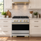 ZLINE Autograph 30 in. 4.2 cu. ft. Marino Gas Range with 4 Burner DuoPro™ Cooktop and Gas Oven in Stainless Steel and Champagne Bronze Accents, PMGRZ-30-CB