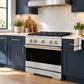 ZLINE Autograph 30 in. 4.2 cu. ft. Marino Gas Range with 4 Burner DuoPro™ Cooktop and Gas Oven in Stainless Steel and Champagne Bronze Accents, PMGRZ-30-CB