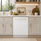 ZLINE Autograph Edition 24 inch Tall Dishwasher, Touch Control, in White Matte with Gold Handle, DWMTZ-WM-24-G
