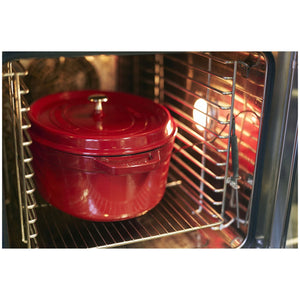 Staub 7 Qt. Cast Iron Oval Dutch Oven in Cherry