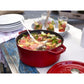 Staub 5.5 Qt. Cast Iron Round Dutch Oven in Cherry