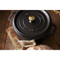 Staub 4 Qt. Cast Iron Round Dutch Oven in Black