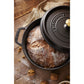 Staub 4 Qt. Cast Iron Round Dutch Oven in Black