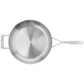 Demeyere 12.5" Stainless Steel Fry Pan with Helper Handle, Industry Series